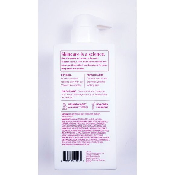 Medix 5.5 Retinol + Ferulic Acid Body Cream 15 Fl. Oz. Age Rewind No Added Fragr - Picture 2 of 4